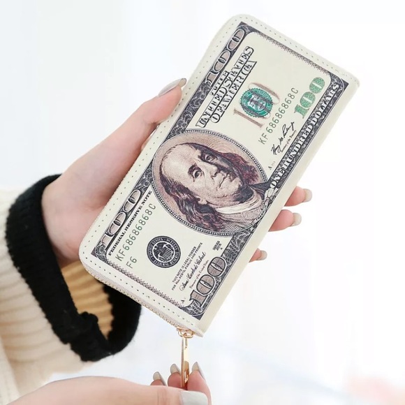 wallet hundred dollar bill ben Franklin - Picture 4 of 8